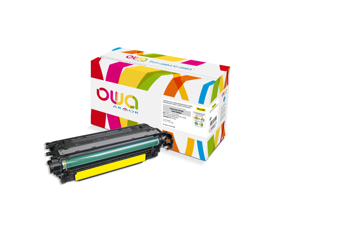 Tóner Compatible Owa Hp Ce252a, Canon 723y (7000 Páginas) Amarillo