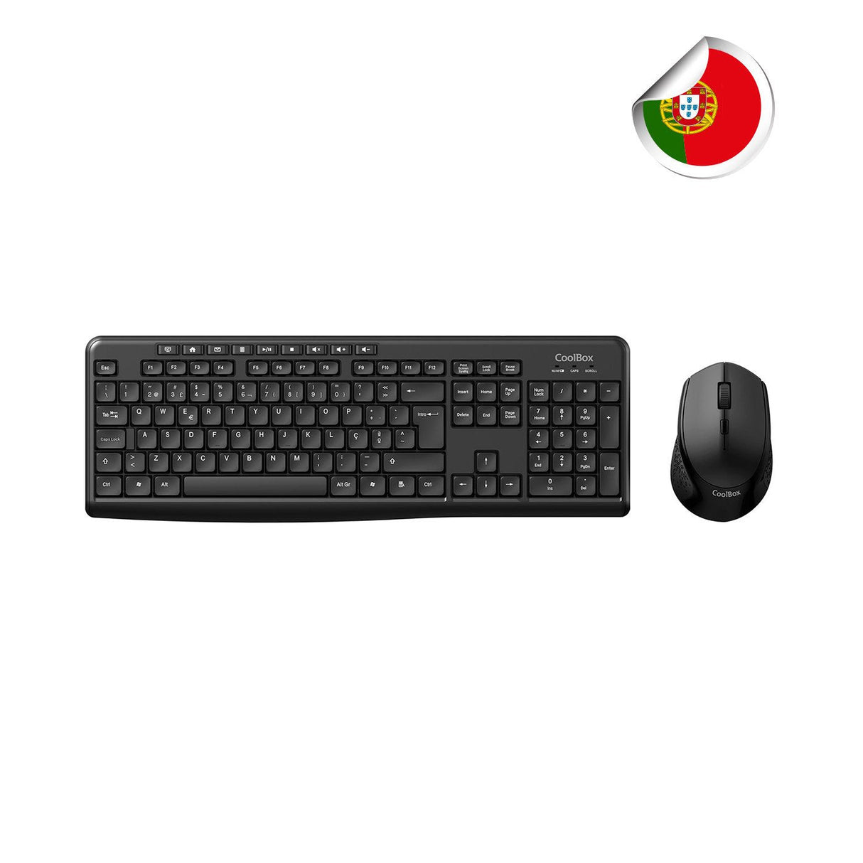 Kit Coolbox Teclado Mmedia + Raton Inalambrico Pt