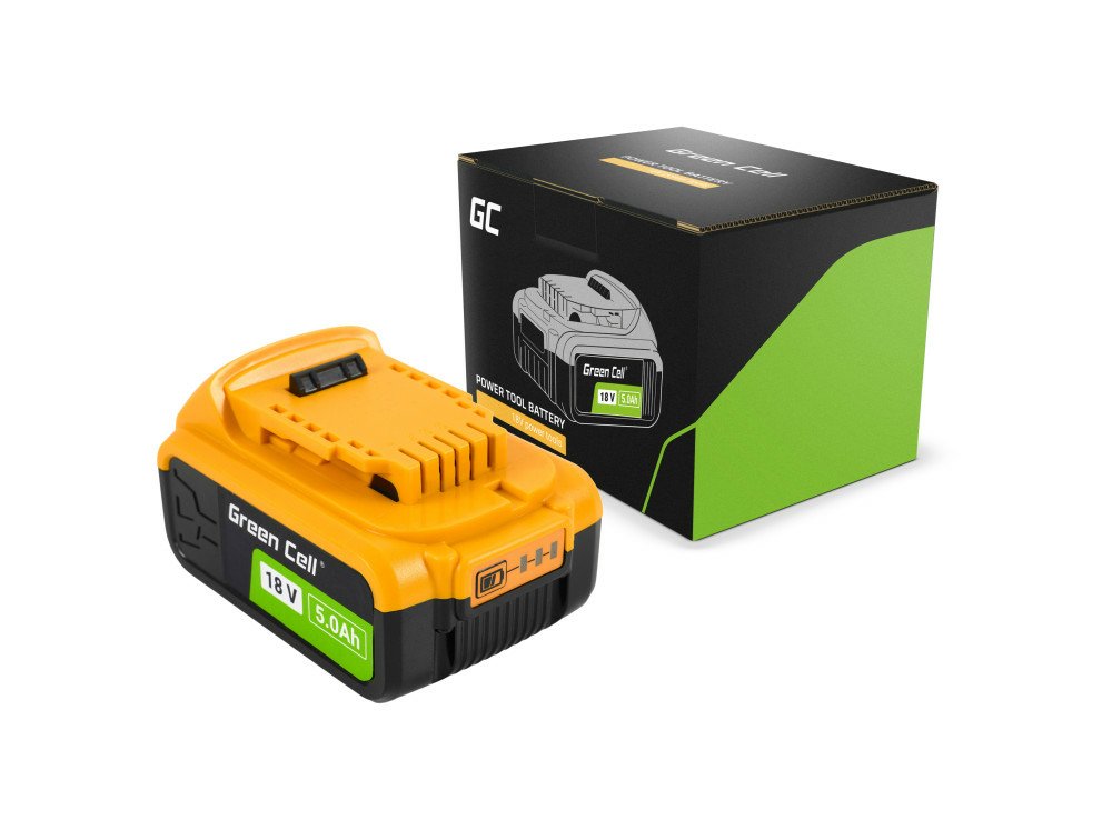 Green Cell Power Tools Battery Dewalt Xr 18v 5ah Xr Dcb184