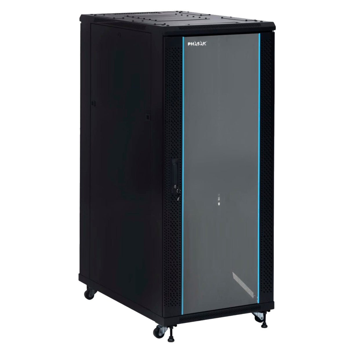 Armario Rack De Suelo 19 " Phasak Pro 37u Negro 800x1000 Montado Pho 8137