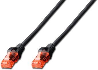 EAN 4016032321873 - Digitus CAT6 U-UTP 1m cable de red Negro U/UTP (UTP) imagen 1