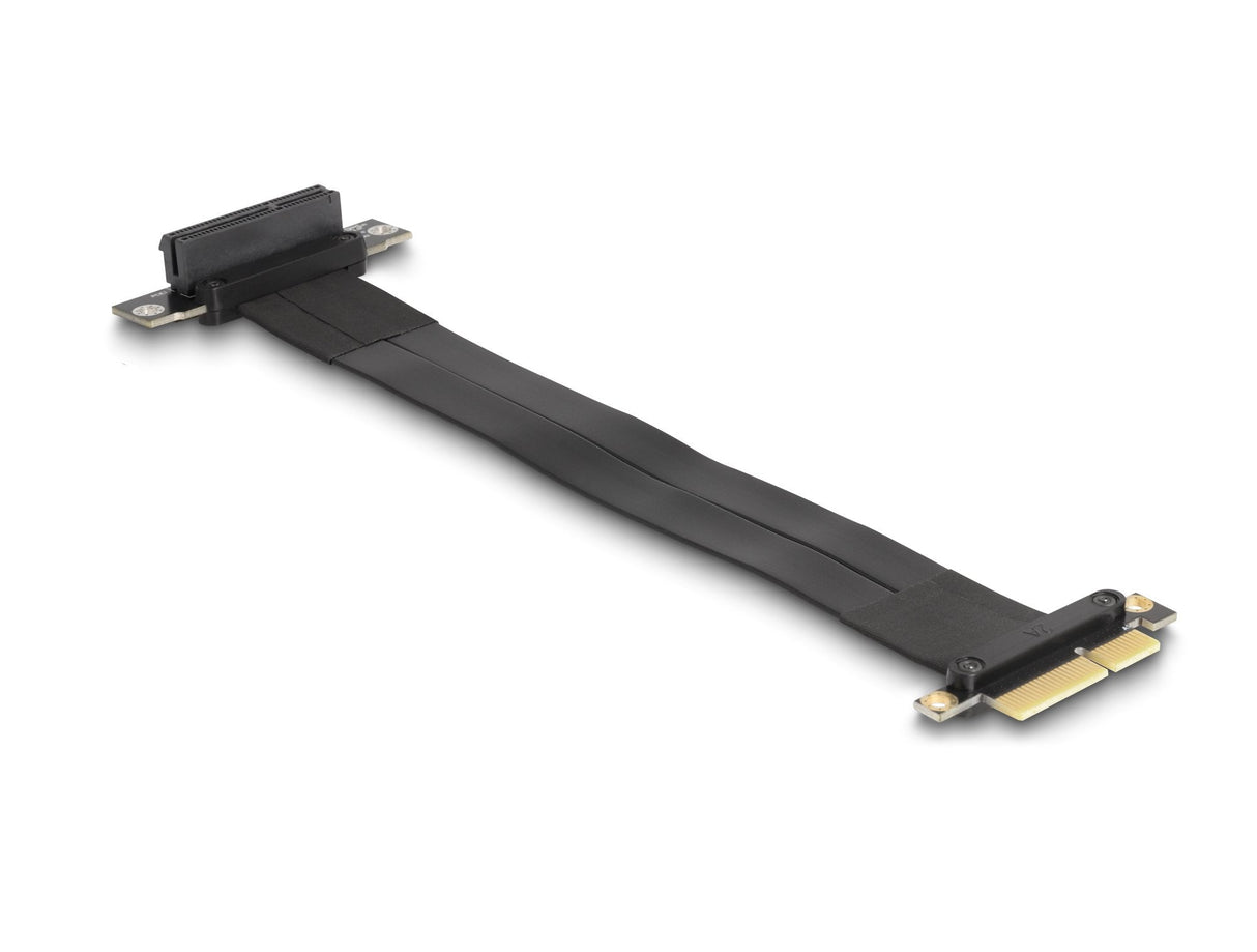 Delock 88025 Tarjeta Elevadora Pci Express X4 Macho A Ranura X4 Con Ángulo De 90° Con Cable 30 Cm