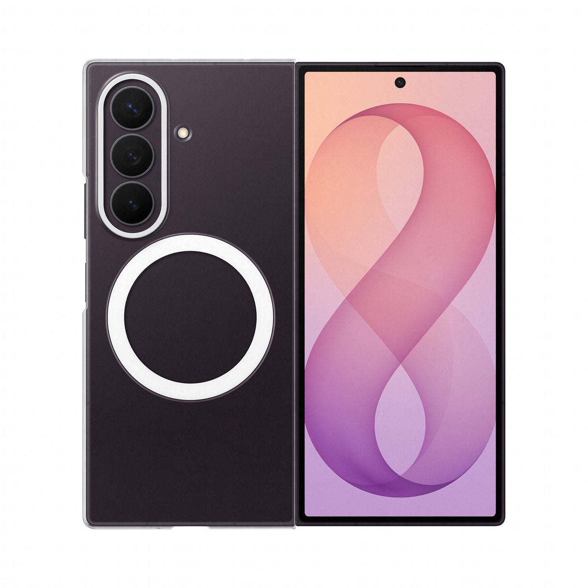 Samsung Clear Magnet Case Fr Galaxy Fold8 Ultra Transparent
