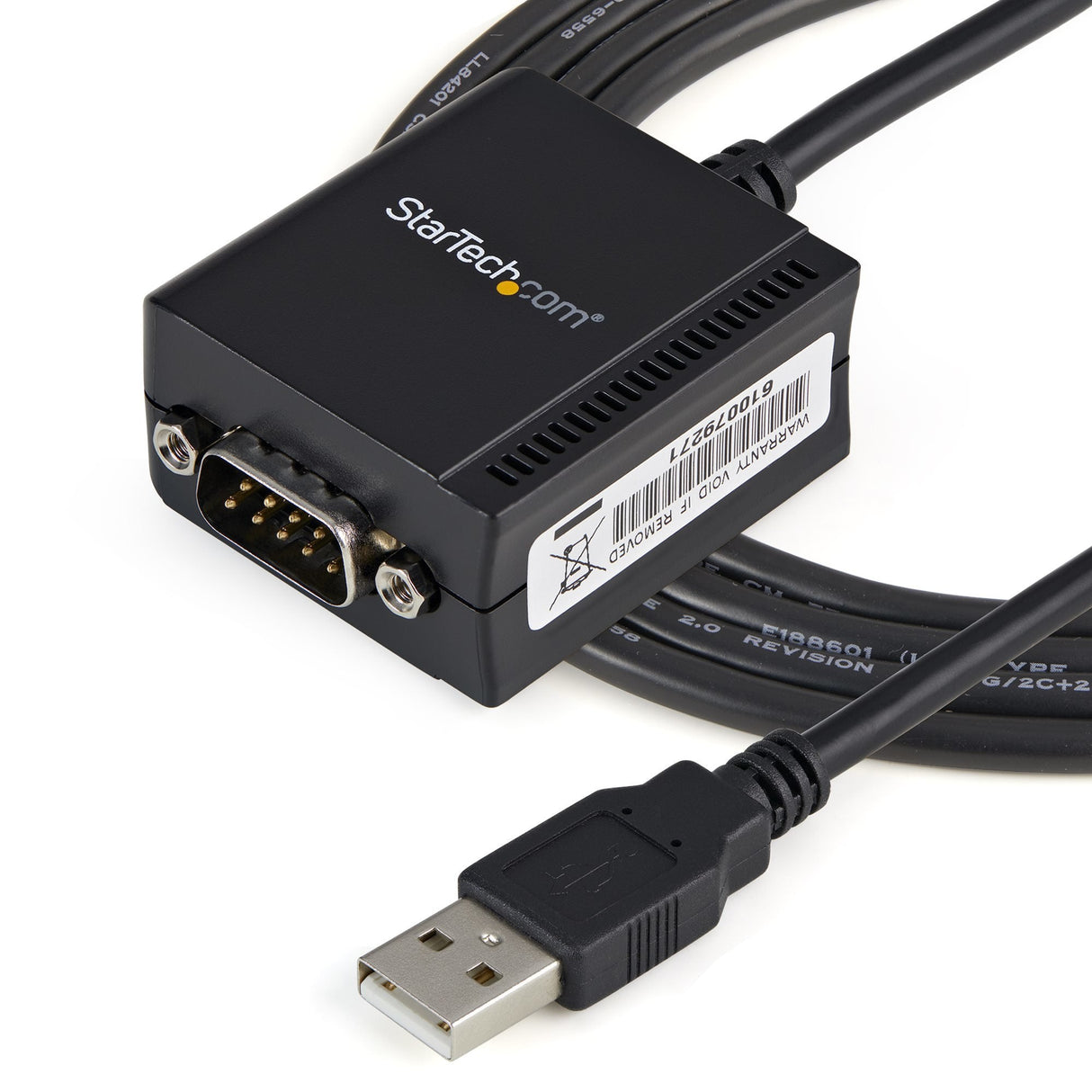 Startech Cable Usb 2.0 A Puerto Serie Rs232 Db9 Con Retencion Del Puerto De Asignacion Com 1,80m Negro
