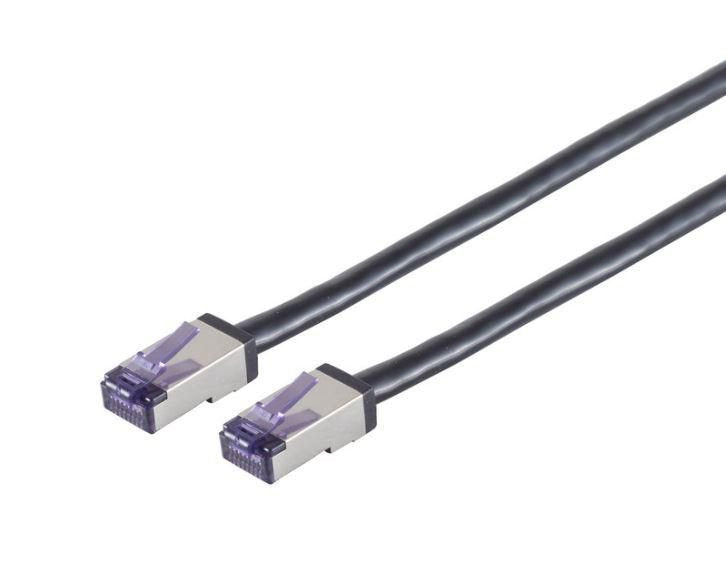 EAN 5715063070604 - Lanview LVN-CAT6A-FLEX-50CM cable de red Negro 0,5 m S/FTP (S-STP) imagen 1