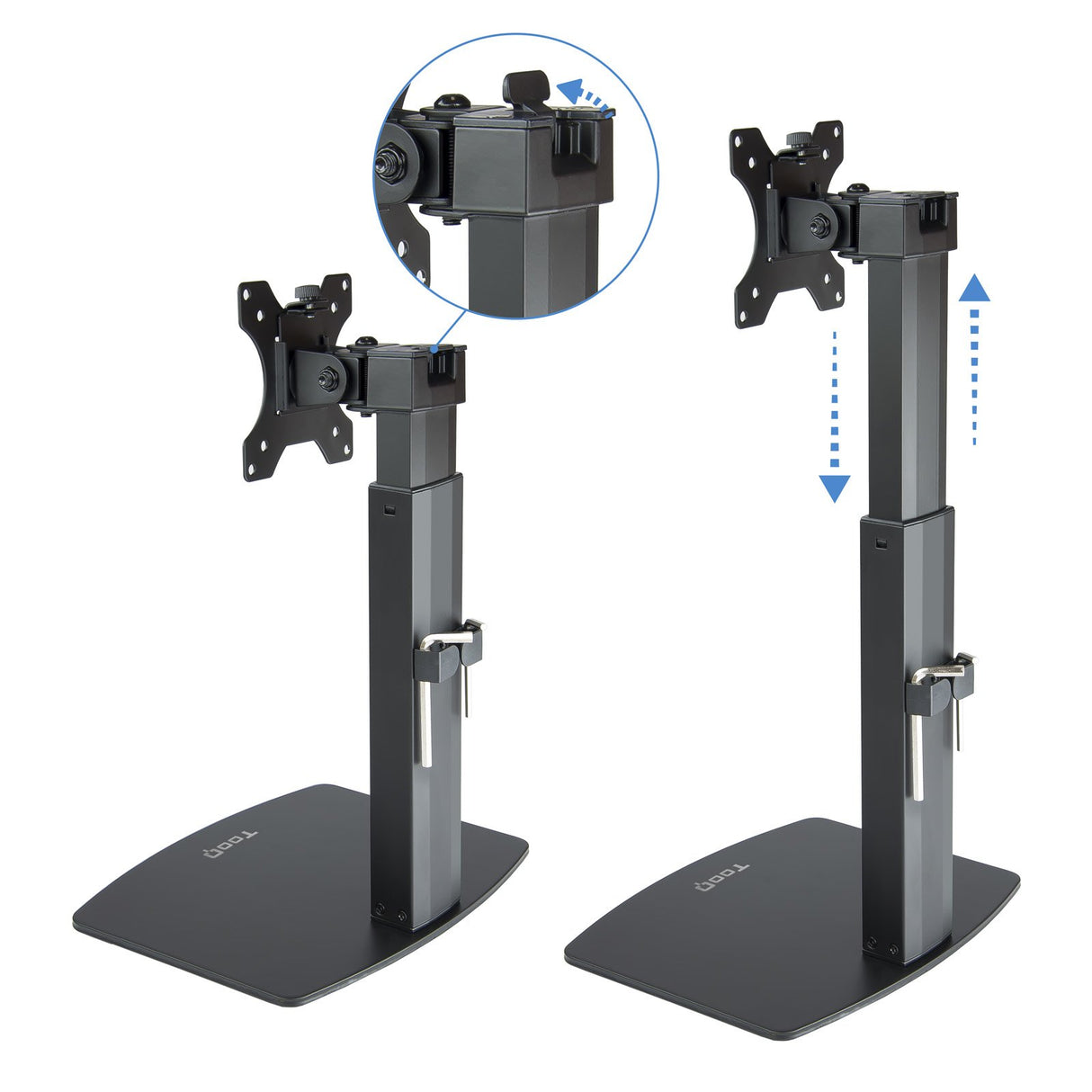 EAN 8433281008403 - TooQ DB1732TN-B soporte para monitor 81,3 cm (32") Escritorio Negro imagen 5