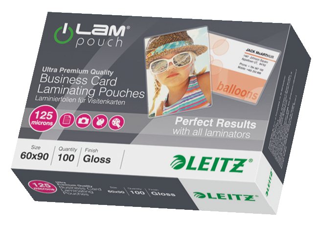 Leitz Fundas Para Plastificar Brillante 6,0 X 9,0 Cm 125 Mikron