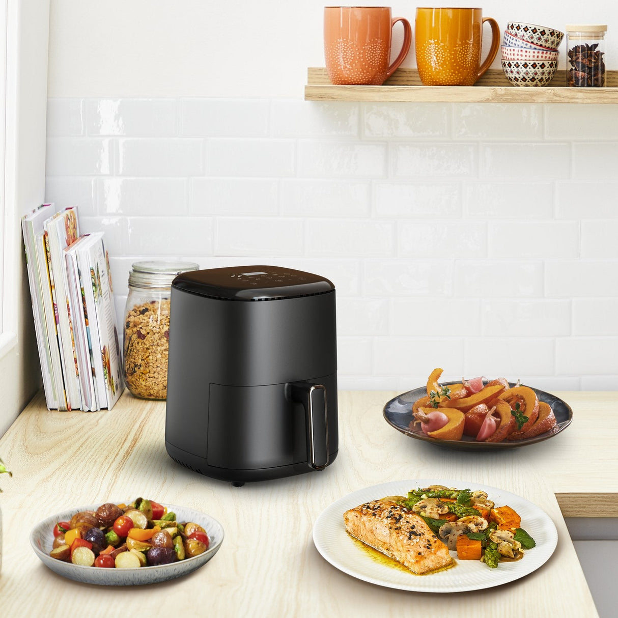 Tefal Easy Fry Ey145810 Freidora 3 L Independiente 1300 W Freidora De Aire Caliente Negro