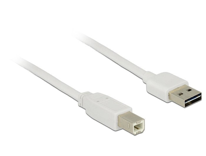 Delock 85154 Cable Easy-Usb 2.0 Type-A Macho > Usb 2.0 Type-B De 3 M Blanco
