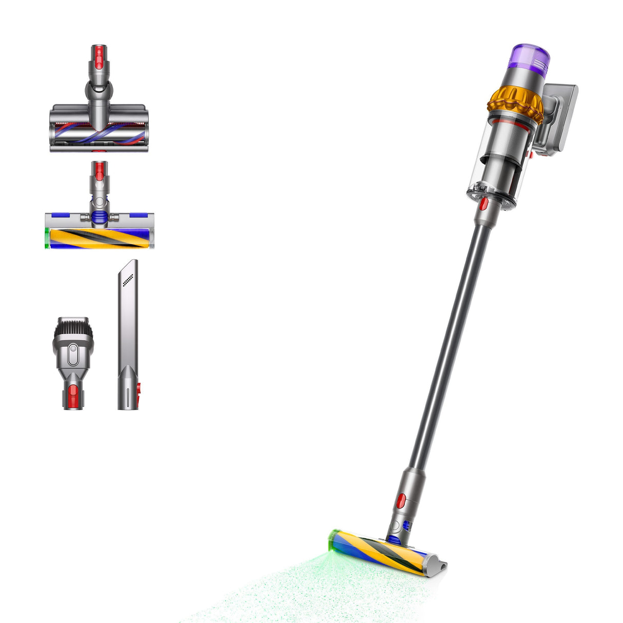 EAN 5025155081754 - Dyson V15 Detect Absolute Aspiradora escoba 2 en 1 Batería Secar Sin bolsa 660 W Níquel, Amarillo imagen 1