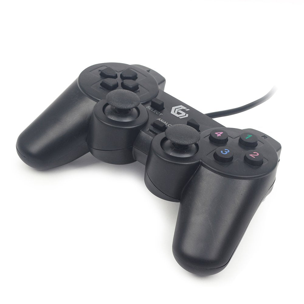 EAN 8716309087636 - Gembird JPD-UDV-01 mando y volante Negro USB 2.0 Gamepad Analógico/Digital PC imagen 1