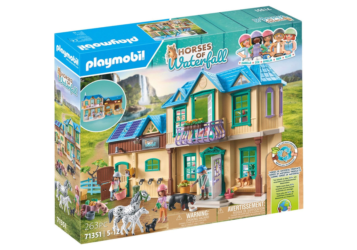 Playmobil 71351 Caballos De La Cascada - Rancho Cascada, Juguete De Construcción