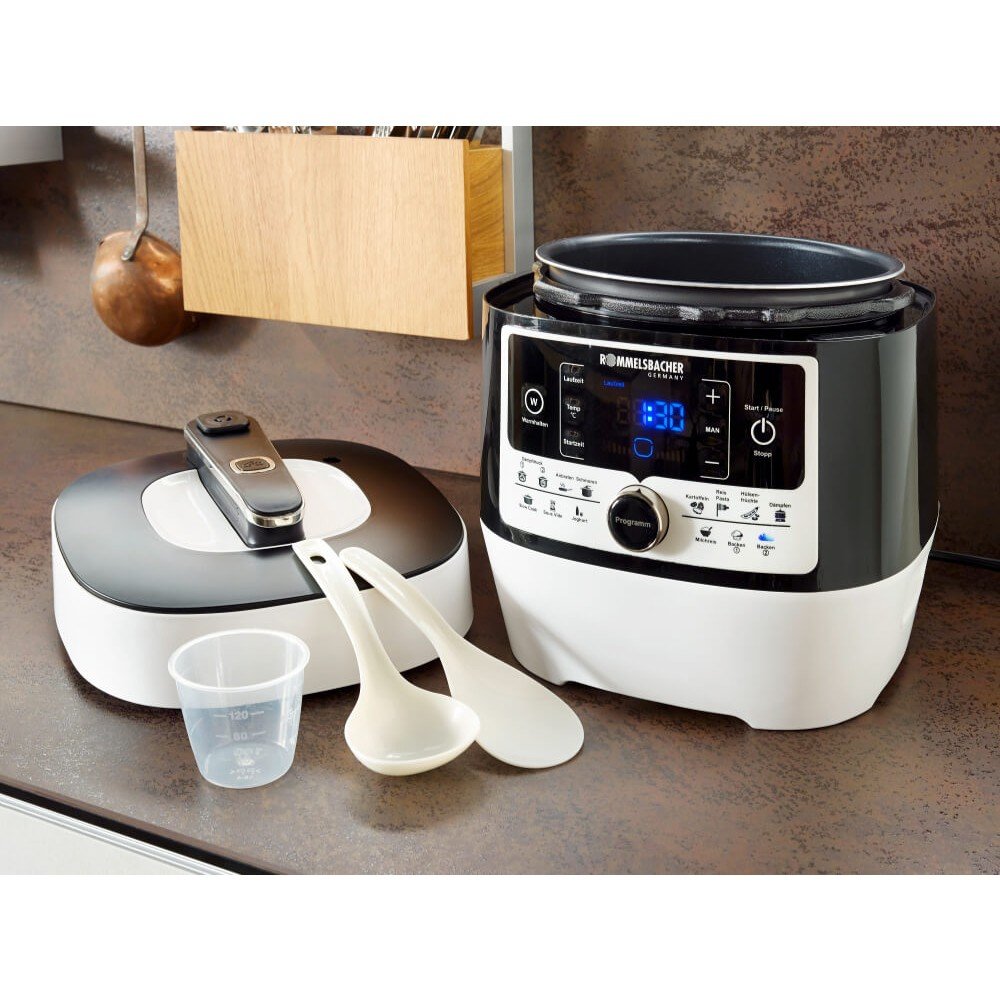 EAN 4001797803009 - Rommelsbacher MD 1000 olla a presión 4 L Negro, Blanco 1000 W imagen 4