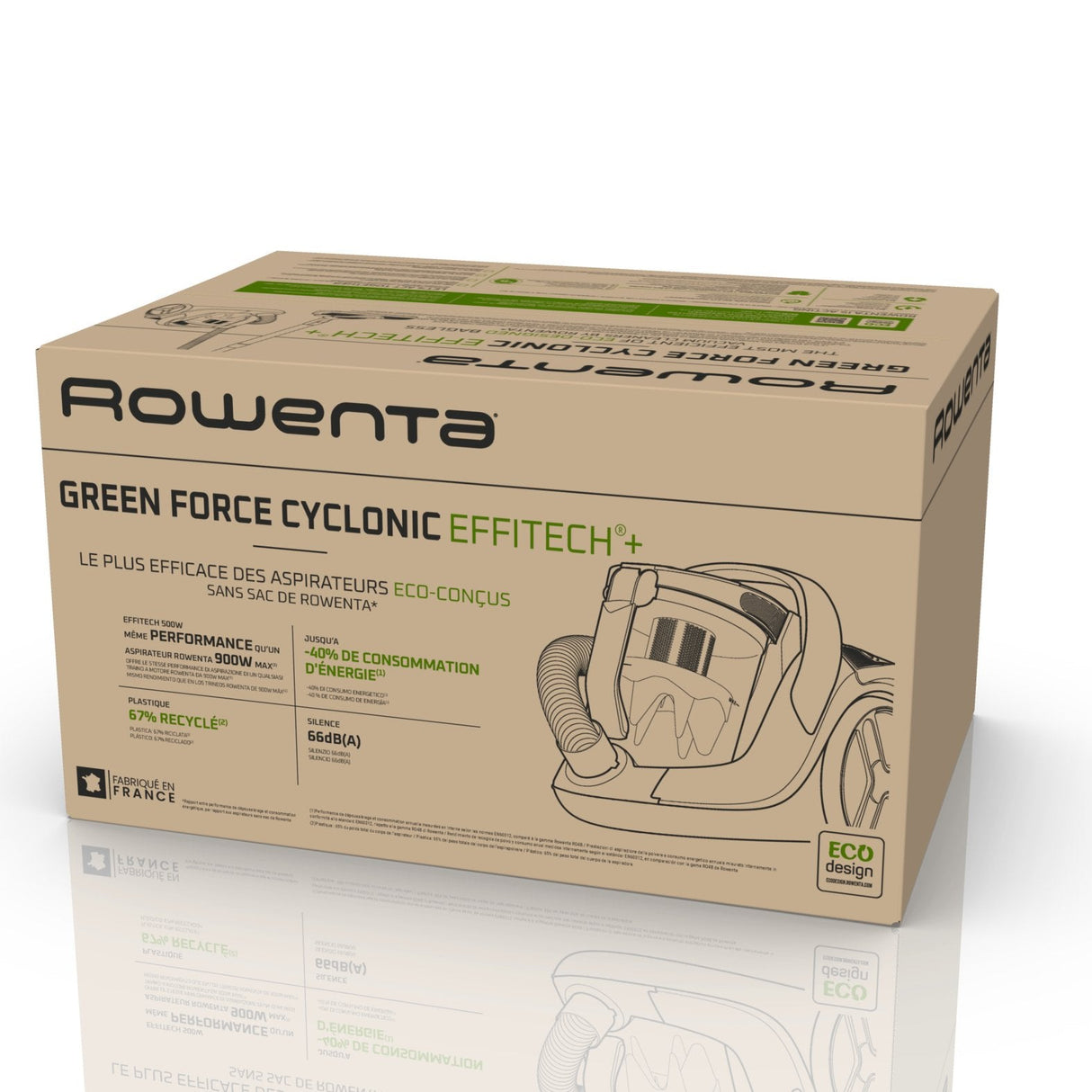 Aspiradora Rowenta Green Force Cyclonic Effitech Ro7c36 Negro/Gris Ro7c36
