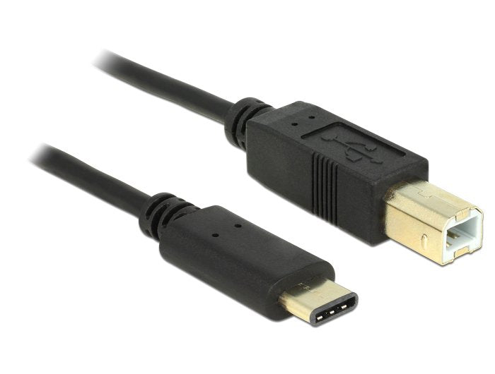 Delock Cable Usb Tipo-C 2.0 Macho > Usb 2.0 Typ-B Macho 2,0 M Negro
