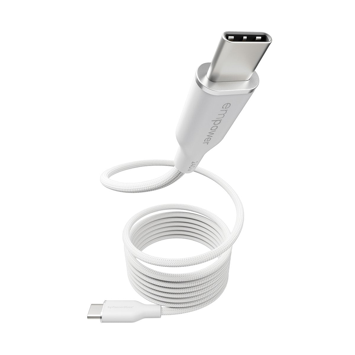 EAN 5715685027703 - PanzerGlass empower™ by ® Magnetic 240W USB-C to USB-C Cable | USB 2.0 | 1.5M | Silver White cable USB Bl imagen 1