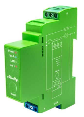 Shelly Relé "Pro Dimmer 1pm" Led Glühbirne Wlan Lan Bt Din-Rail