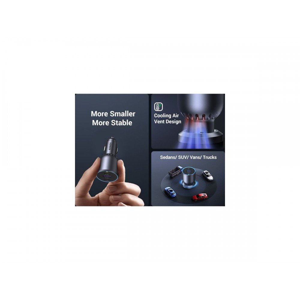 Cargador Coche Ugreen 2*Usb-C Pd Usb-A 130w