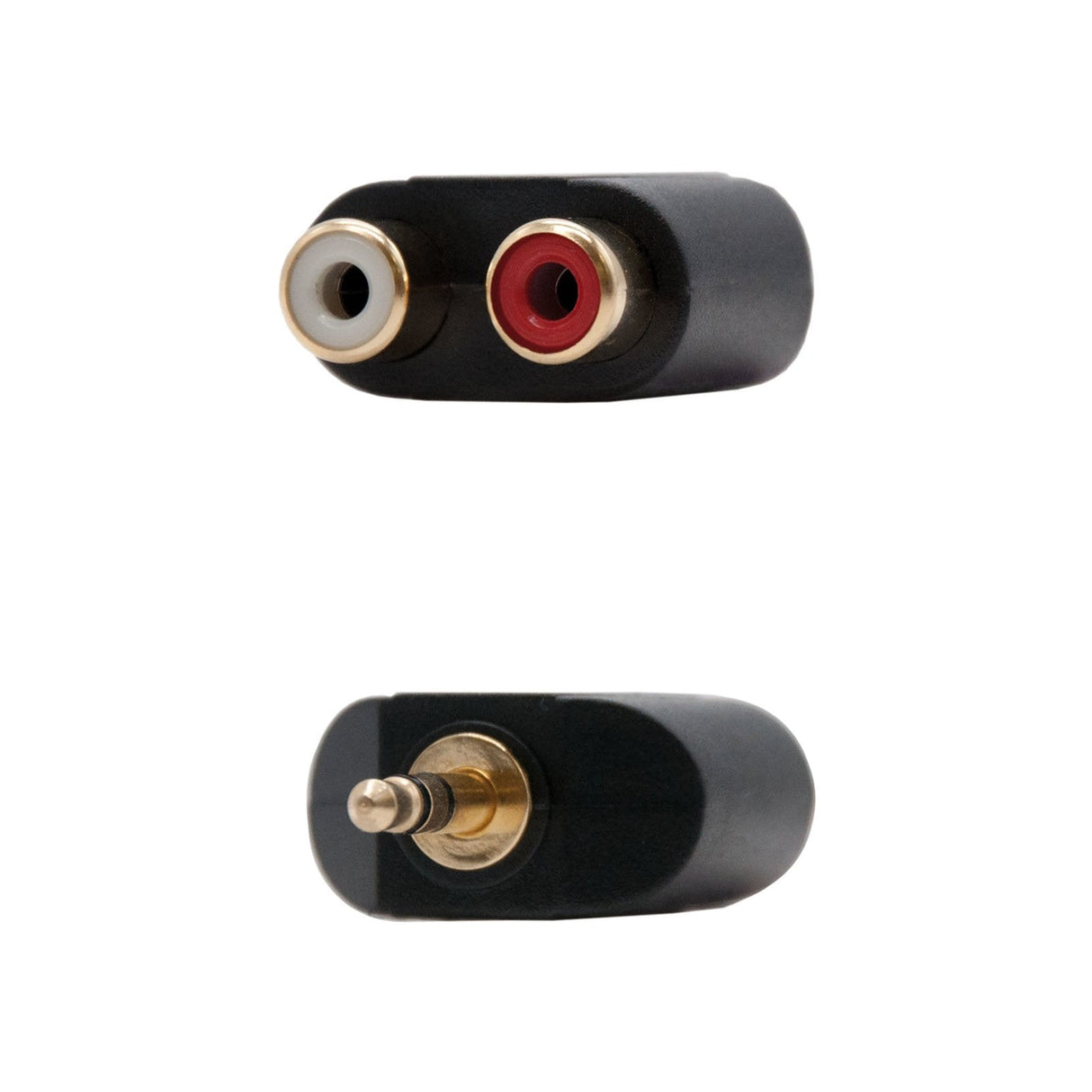 Adaptador De Audio Estéreo 2xrca-H A Jack 3.5mm-M · Negro