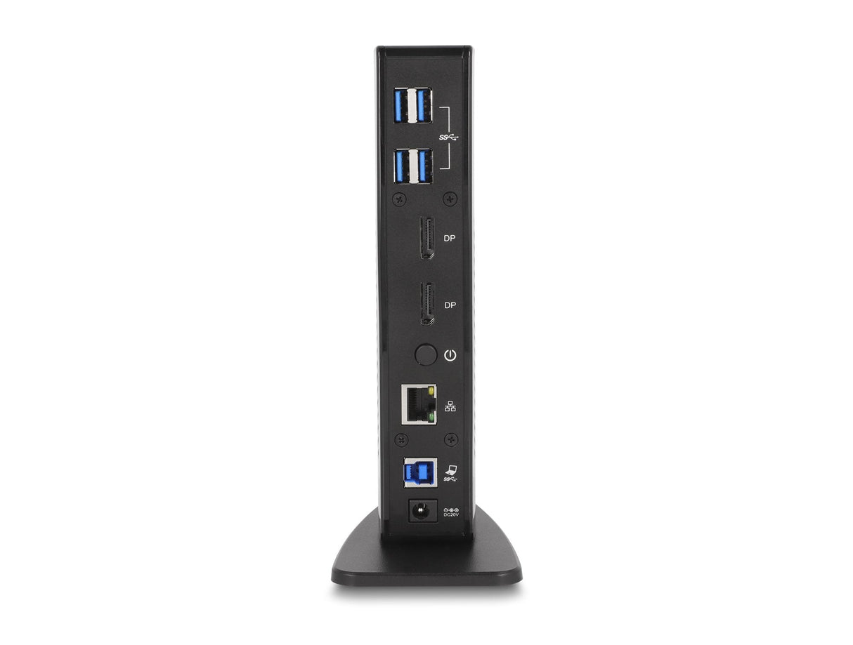 D Delock Dockingstation 4xusb3.2 2xdisplayport 4k Rj45 Ethernet Audio Negro