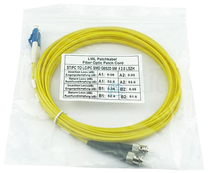 Blueoptics Sfp3133bu2mk Cable De Fibra Optica 2 M Lc St Os2 Amarillo