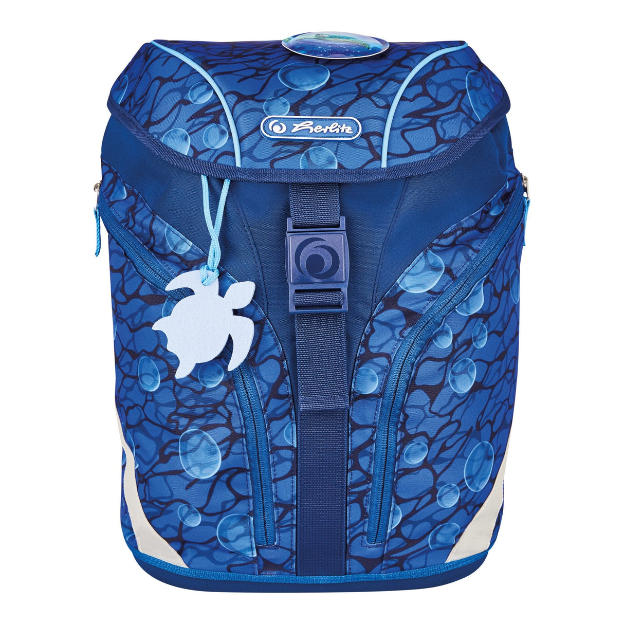 EAN 4008110344546 - Herlitz SoftLight Plus GreenLine Deep Sea juego de mochila escolar Niño Poliéster Azul imagen 9