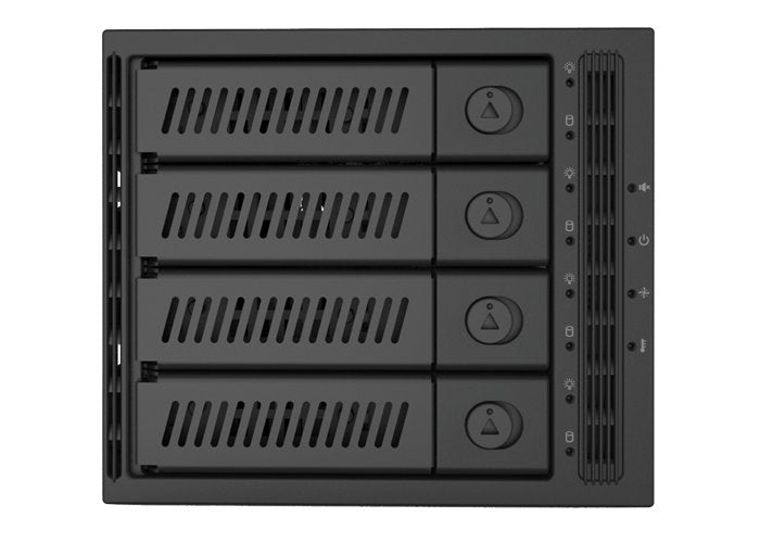 Chieftec Cmr-3141sas Panel Bahía Disco Duro Para 4 Hdd / Ssd (3,5 "/ 2,5"), Ocupa 3 Ranuras De 5,25 "