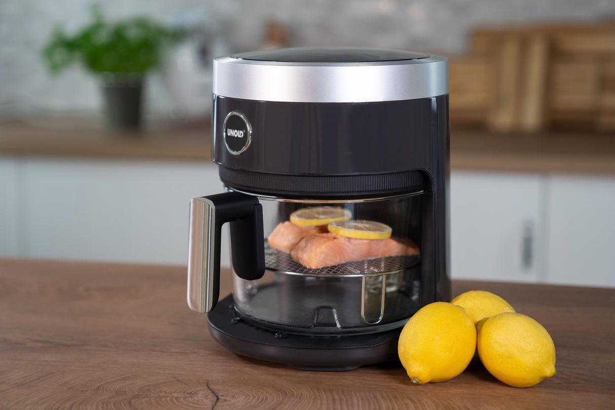 EAN 4011689586958 - Unold 58695 freidora Sencillo 3,5 L Independiente 1200 W Freidora de aire caliente Negro imagen 6