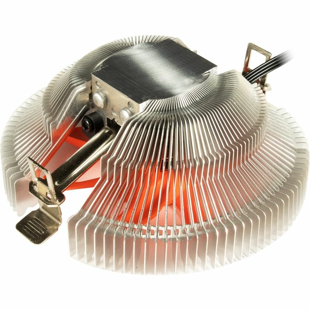 EAN 4260455646857 - Inter-Tech 88885555 sistema de refrigeración para ordenador Procesador Enfriador 8 cm Aluminio, Naranja imagen 2