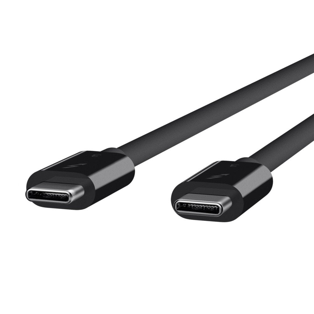 Cable Belkin F2cd084bt0.8mbk  Thunderbolt 3  De Usb-C A Usb-C  0.8m  Color Negro