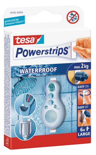 Tesa® Powerstrips Waterproof Large