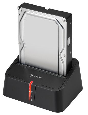 Sharkoon Sata Quickport Xt (Negro, Mit Netzteil, Retail) 4044951011018