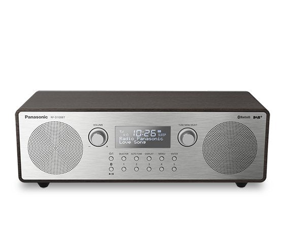 Panasonic Rf-D100bt Radio Portátil Digital Negro, Gris