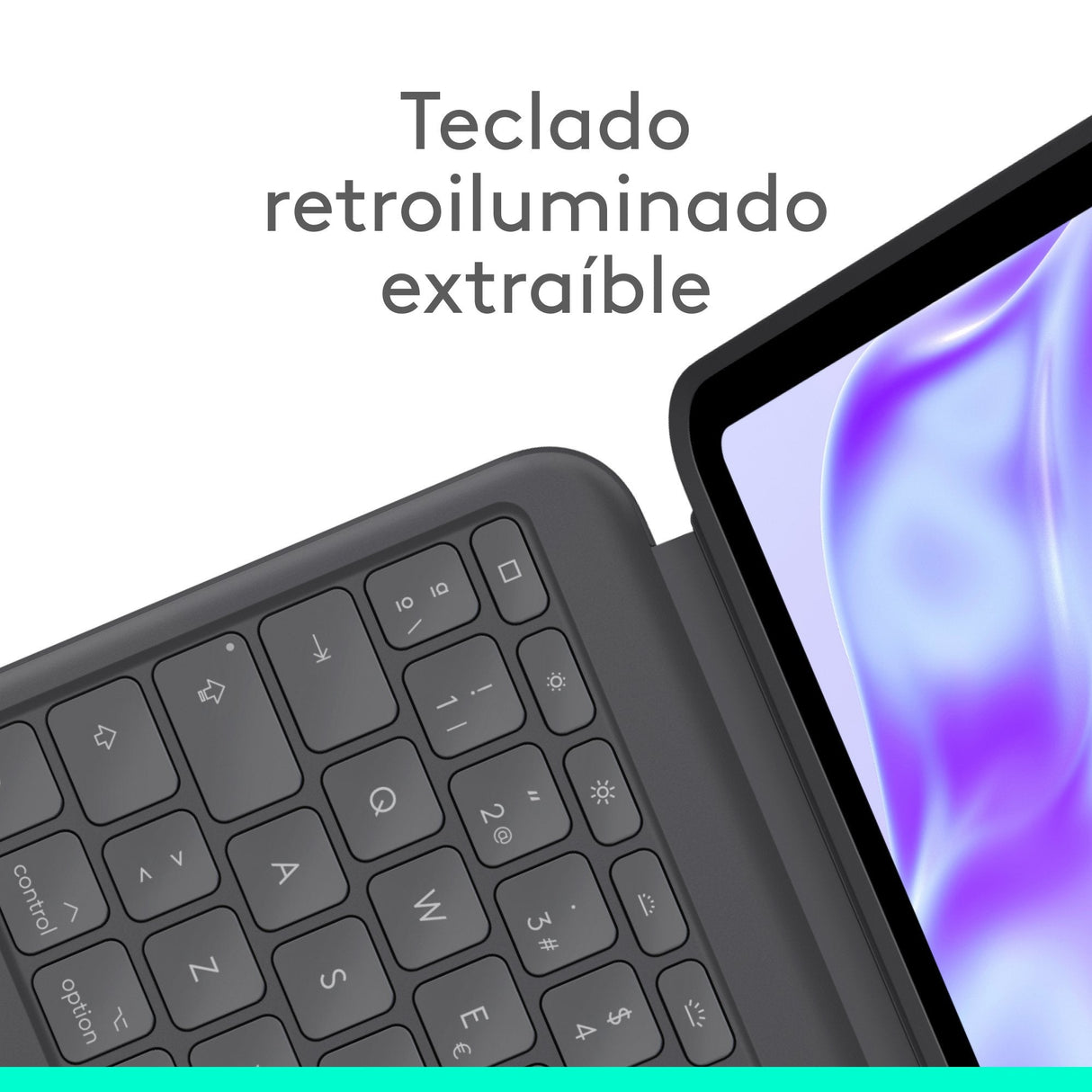 Logitech Combo Touch Caja De Teclado Y Folio Con Panel Táctil Retroiluminación Apple Smart Connector Qwerty Español Grafito Para Apple 13-Inch Ipad Pro (M4)