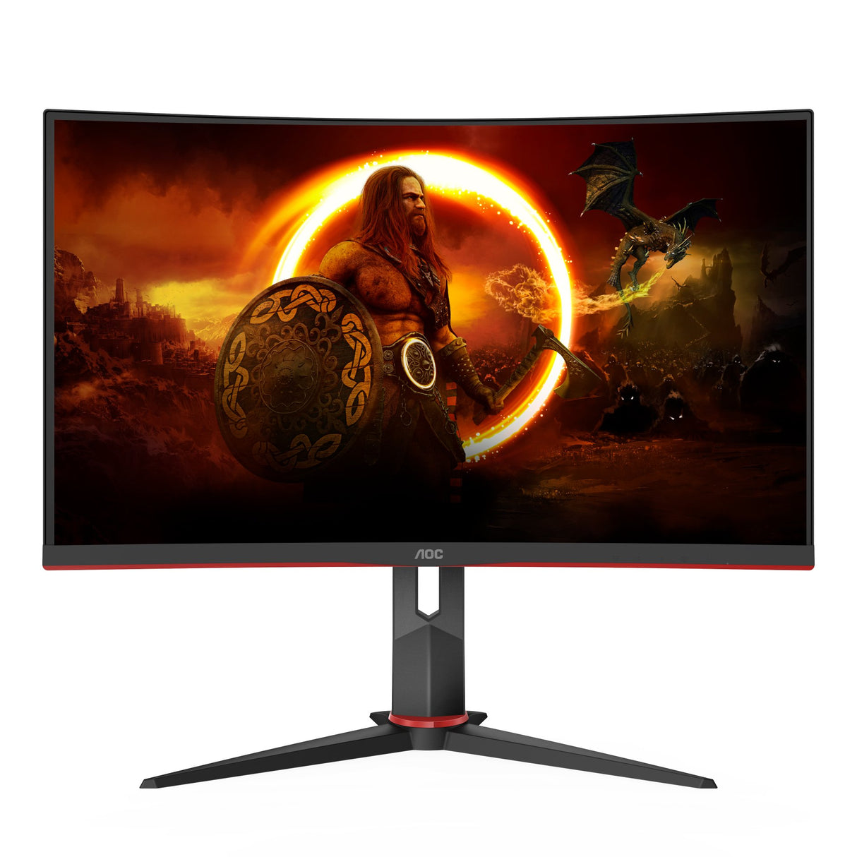 EAN 4038986181280 - AOC CQ27G2S/BK pantalla para PC 68,6 cm (27") 2560 x 1440 Pixeles Quad HD Negro, Rojo imagen 1