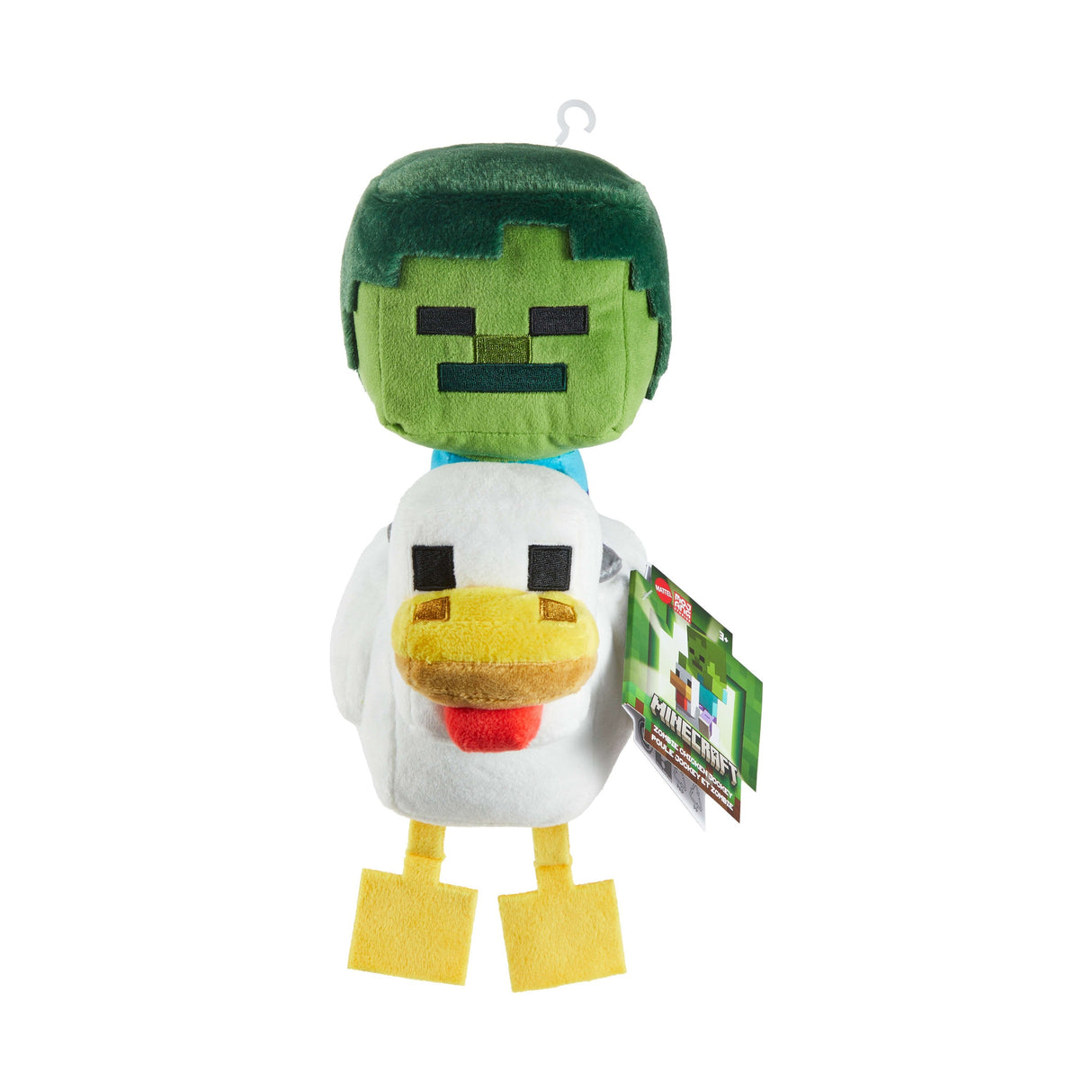 Peluche Chicken Jockey Minecraft 20cm
