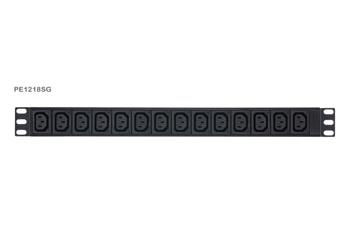 EAN 4710469340857 - ATEN PE1218SG-AT-G unidad de distribución de energía (PDU) 18 salidas AC Negro imagen 2