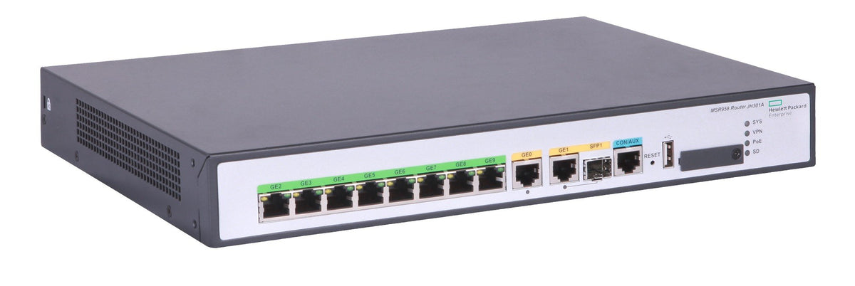 EAN 0190017640358 - HPE Networking Comware 10GbE and Combo MSR958X router Gigabit Ethernet Gris imagen 2