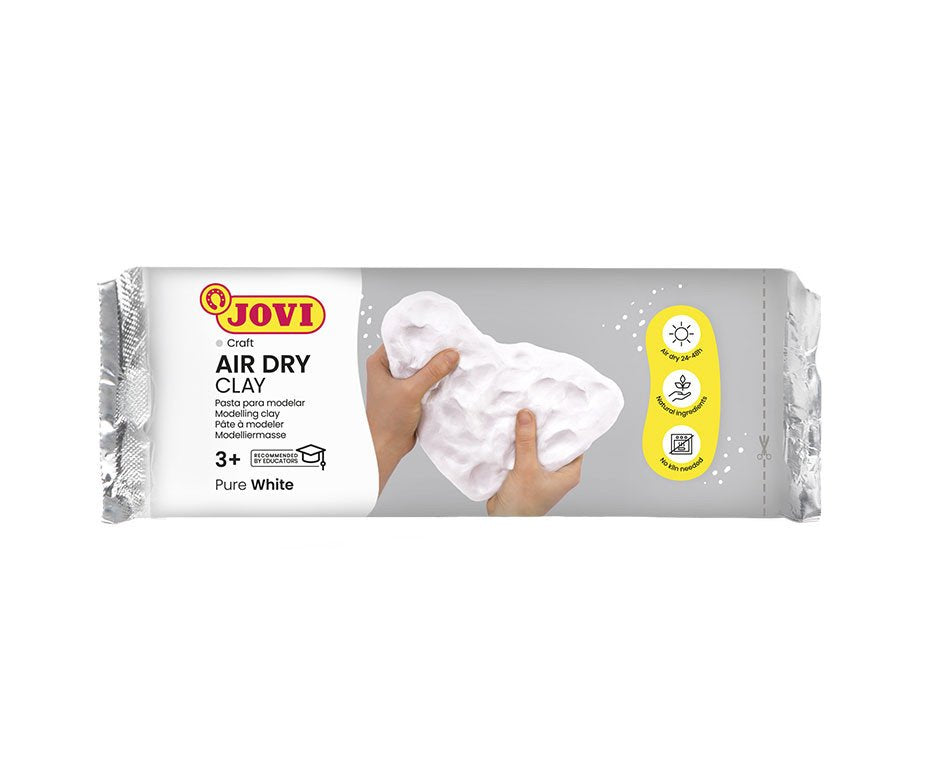 Jovi Air Dry Pastilla De Pasta Modelar Endurece Al Aire 500 Gr Blanca