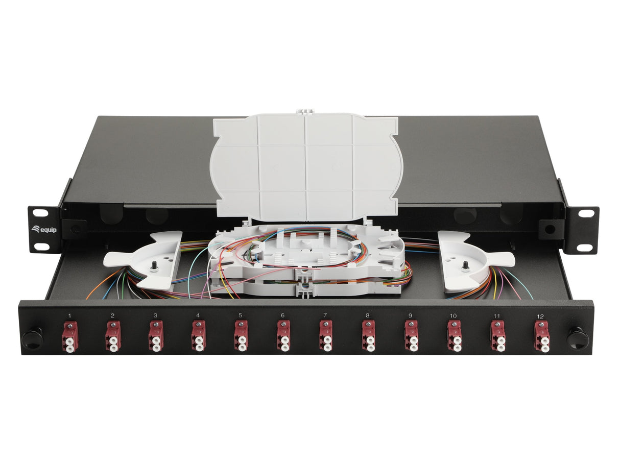 Equip Lwl-Spleisskamen 12-Port Lc-Duplex Om4 1u Komplett Sw
