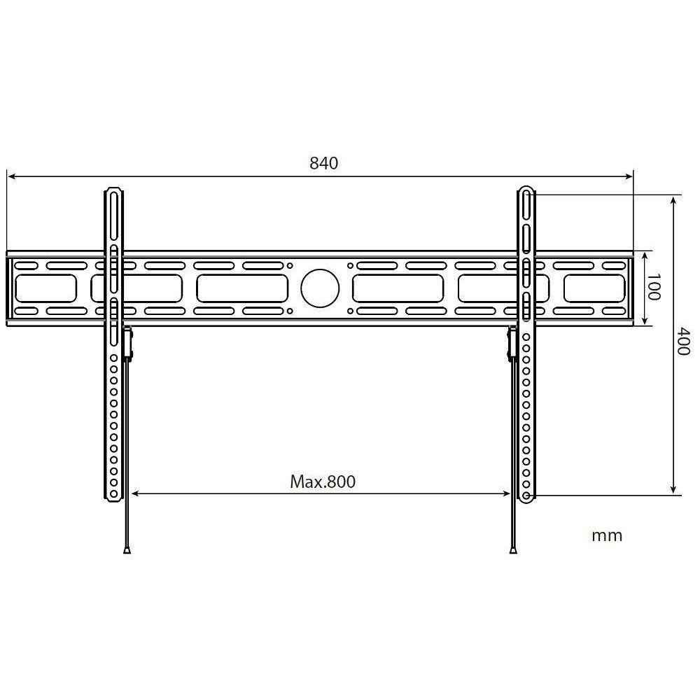 Techly Ica-Plb 840 Soporte De Pared Para Pantalla Plana 2,03 M (80") Negro