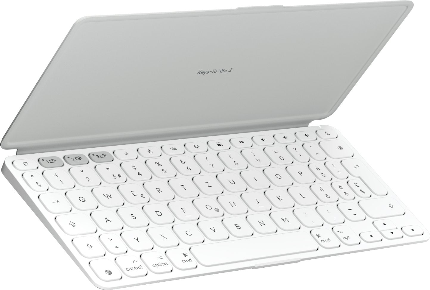 Teclado Alemán Logitech Keys-To-Go 2 Universal Bluetooth Qwertz Blanco