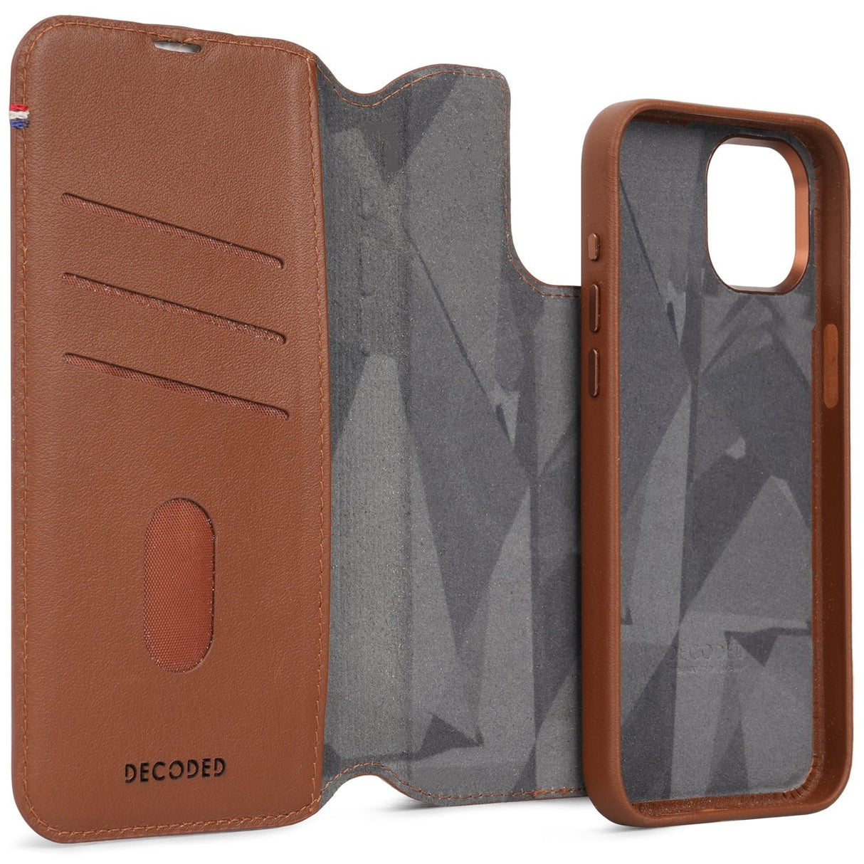 EAN 8720593010560 - Decoded D24IPO15PLDW5TN funda para teléfono móvil 17 cm (6.7") Funda cartera Marrón imagen 7