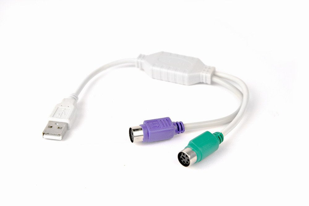 EAN 8716309017305 - Gembird UAPS12 cable ps/2 0,3 m 2x 6-p Mini-DIN USB A Blanco imagen 1