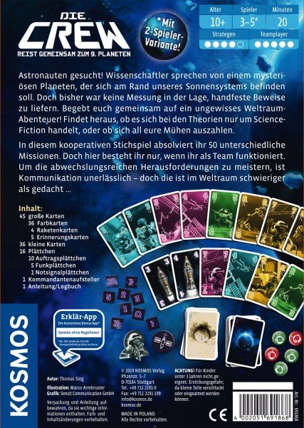 Kosmos The Crew - En Busca Del Noveno Planeta, Juego Conocedor De Juegos De Cartas Del Año 2020 691868