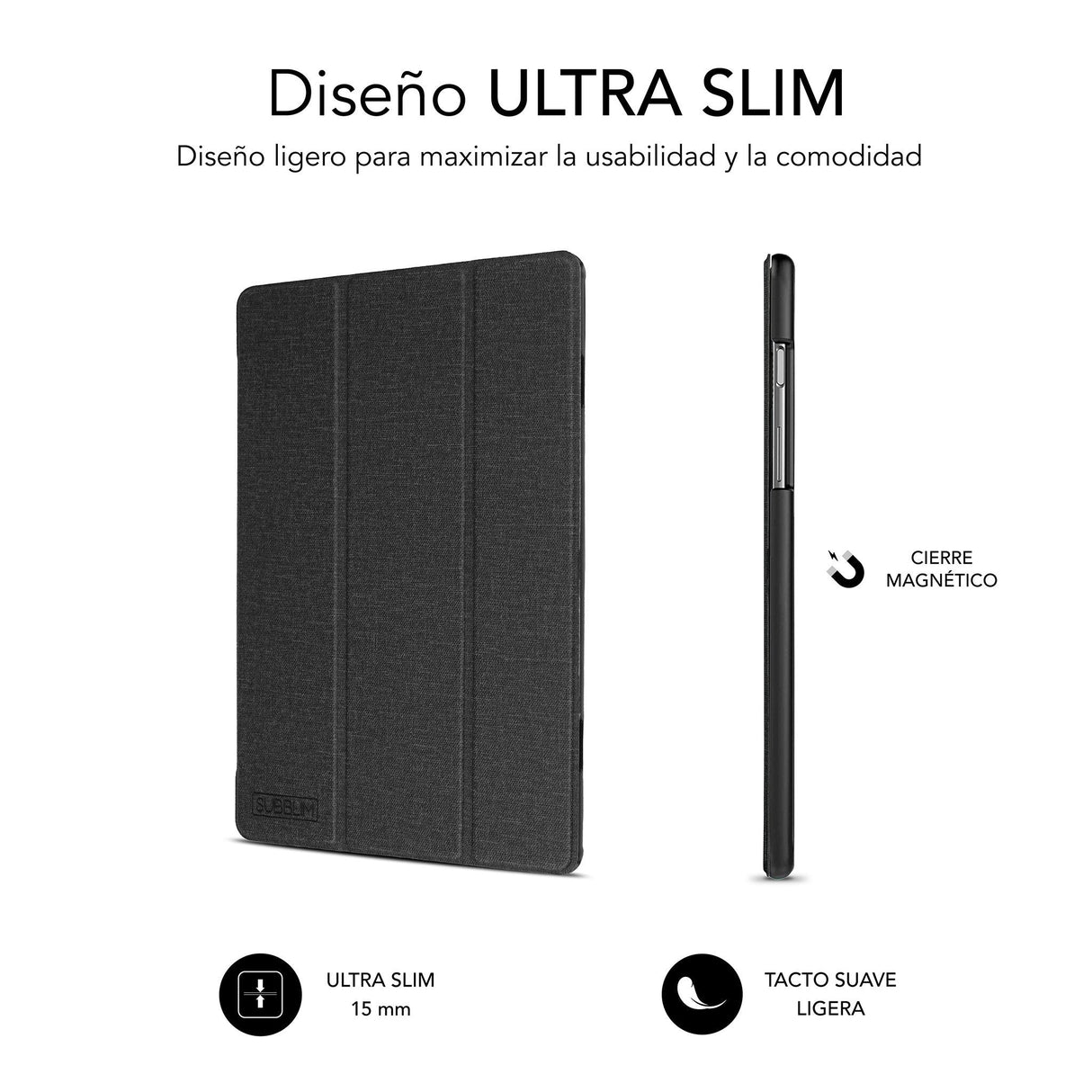 Funda Subblim Shock Case Para Tablets Samsung Galaxy Tab A9 X115 Negra