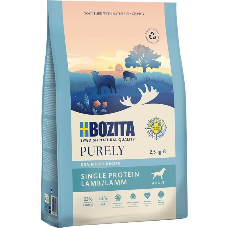 Bozita Purely Jagniecina Bezzbozowa I Hipoalergiczna Karma Para Perro 2,5 Kg