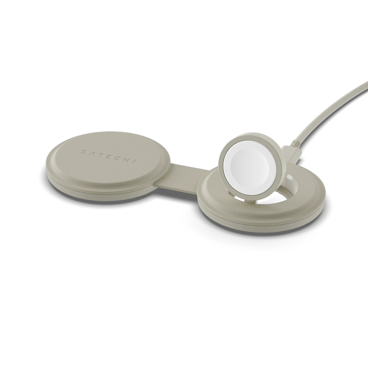 Satechi Onthego 2-In-1 Wireless Charger Sand