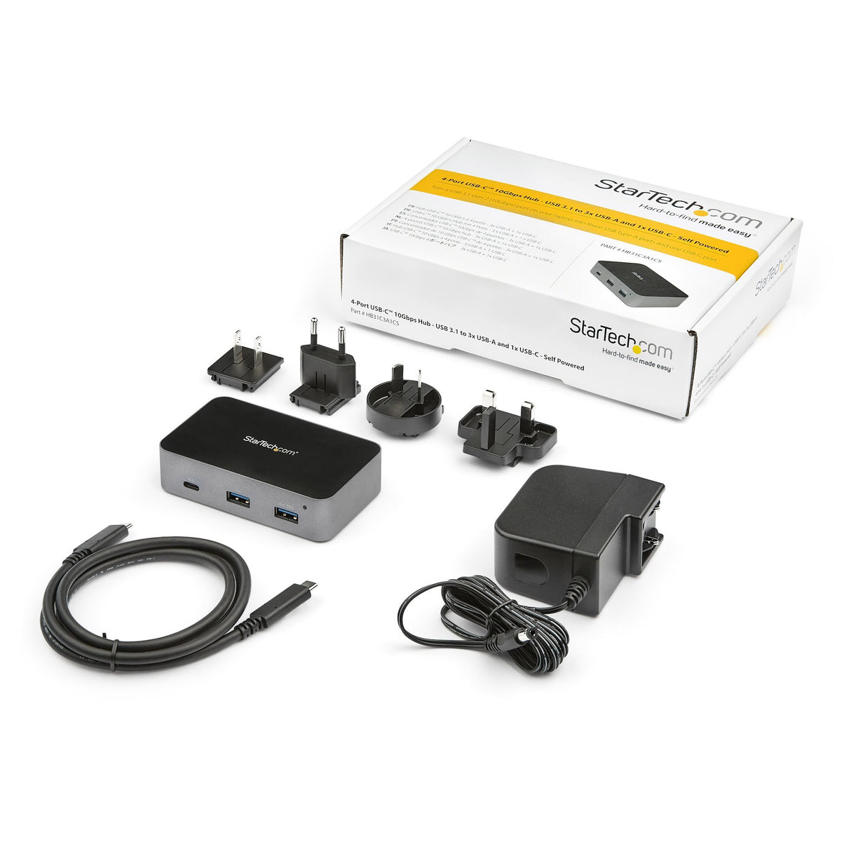 EAN 0065030877930 - StarTech.com HB31C3A1CS hub de interfaz USB 3.2 Gen 2 (3.1 Gen 2) Type-C 10000 Mbit/s Negro, Gris imagen 5