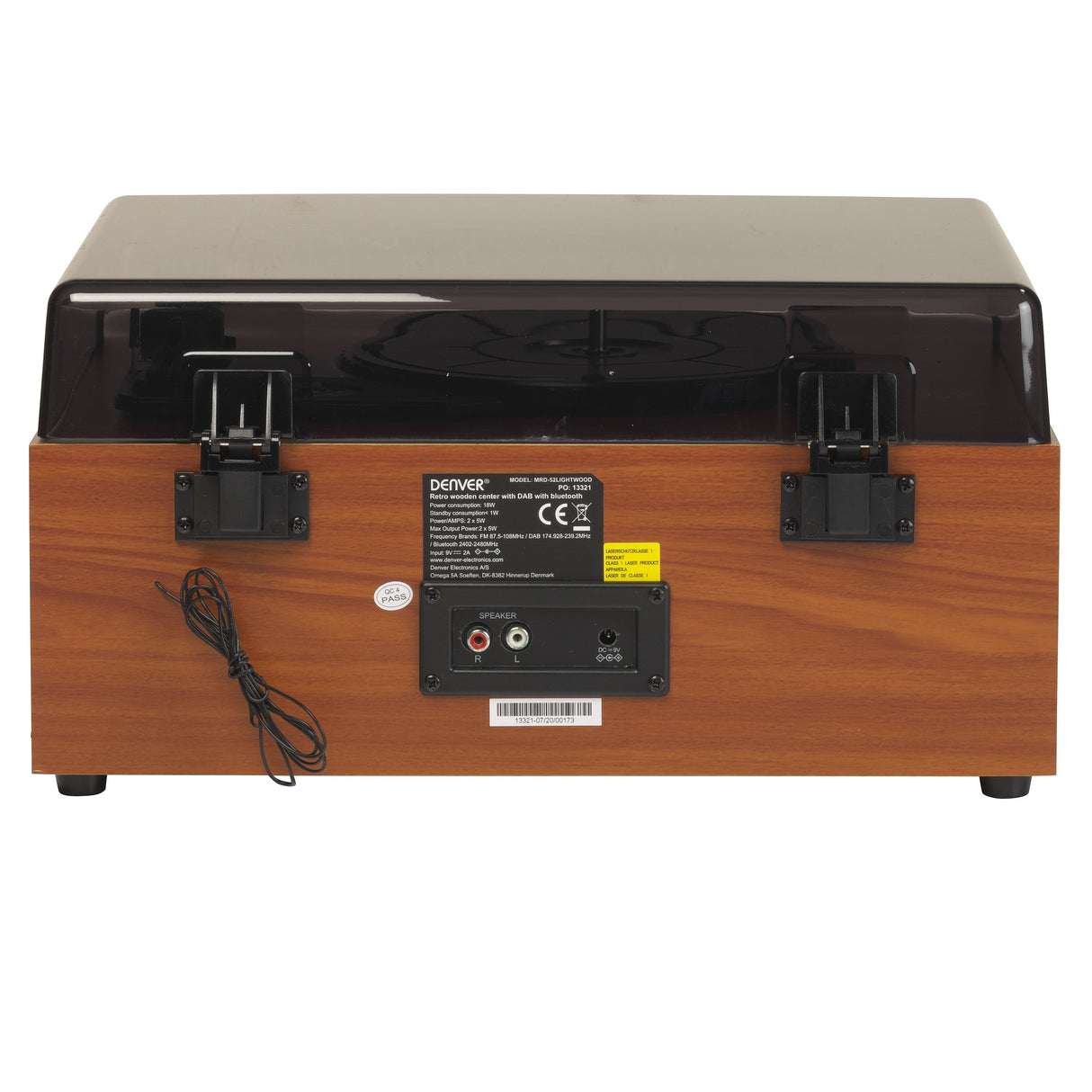 Denver Mrd-52 Lightwood Tocadiscos